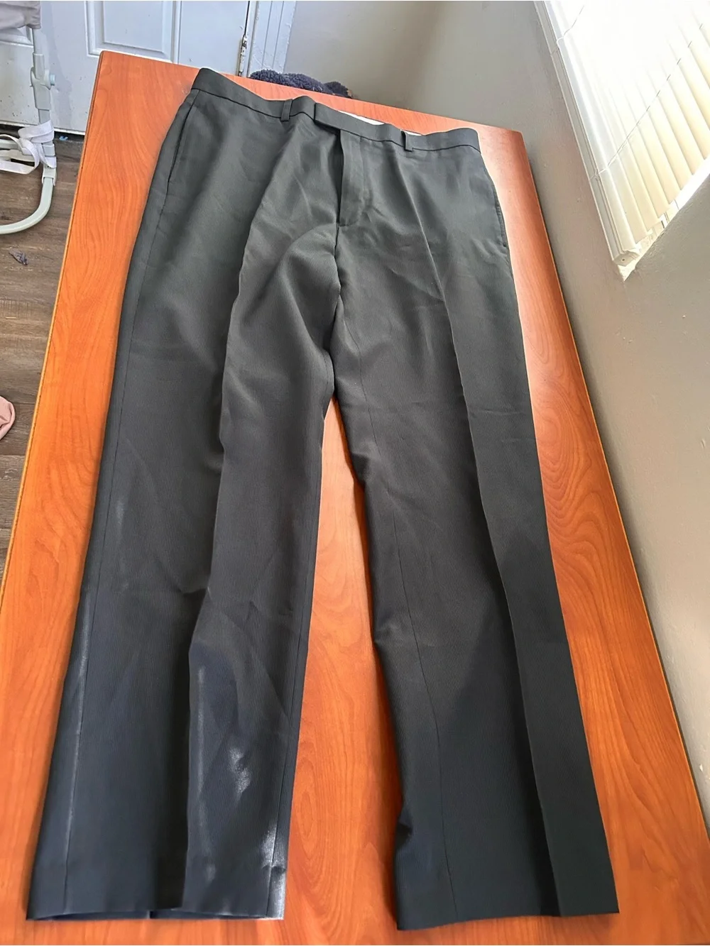 Men's Black Dress Pants - Classic Straight Fit
